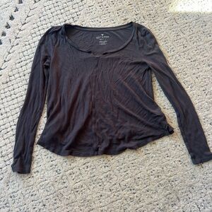 Long Sleeve Waffle Top
